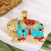 Женское позолоченное ожерелье-медвежонок с цирконом и титановой сталью, цепочка на ключицу
