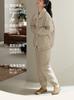 Xuan Liang Anti static Pajama Women's Autumn and Winter Warm Three layer Thick Cotton Jacket Warm Waterproof Windproof Home Clothing Set