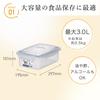 Iwasaki Industrial Контейнер для хранения Lastroware SL Jumbo, вместимость 3 литра, герметичный, антибактериальный, сделано в Японии, пластиковый контейнер для риса, вместимость 2,5 кг