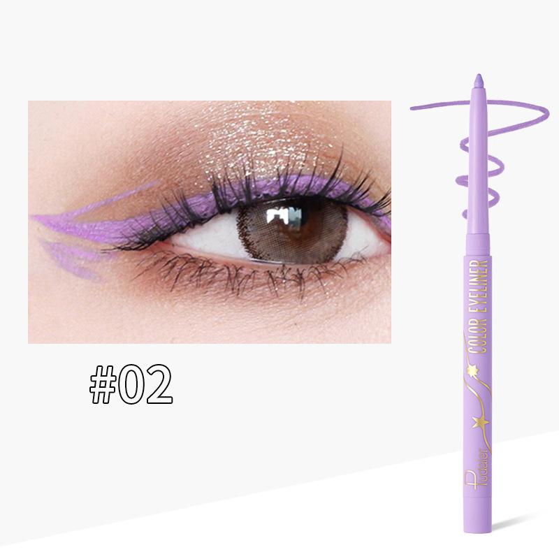 Подводка для глаз Pudaier против пота, прочная и легко наносимая подводка для глаз, 18-цветная подводка для глаз