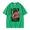 Смешная футболка I Suck and Swallow с винтажным принтом вампира, мужская и женская, повседневная, оверсайз, с коротким рукавом, для Хэллоуина