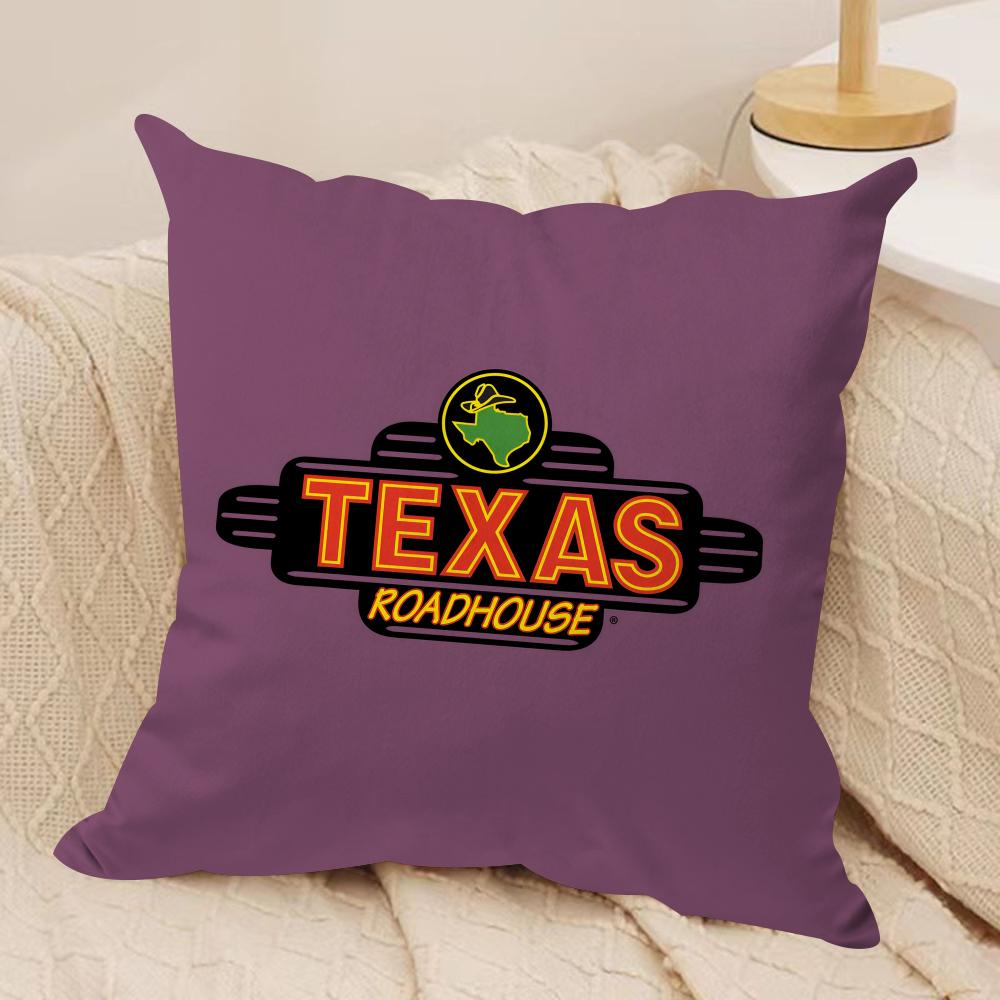 Classic TTexas RRoadhouse Cushion Cover Pillowcase Ultra Soft Skin Friendly Fabric Cloud Like Comfort Concealed Zipper