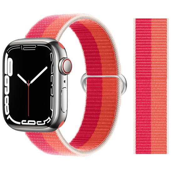 2 шт. Ремешки Для Apple Watch Band 44 мм 40 мм 45 мм 46 мм 42 мм 49 мм 41 мм Нейлоновый петлевой браслет iwatch Серия 10 9 8 7 6 5 3 se ultra 2