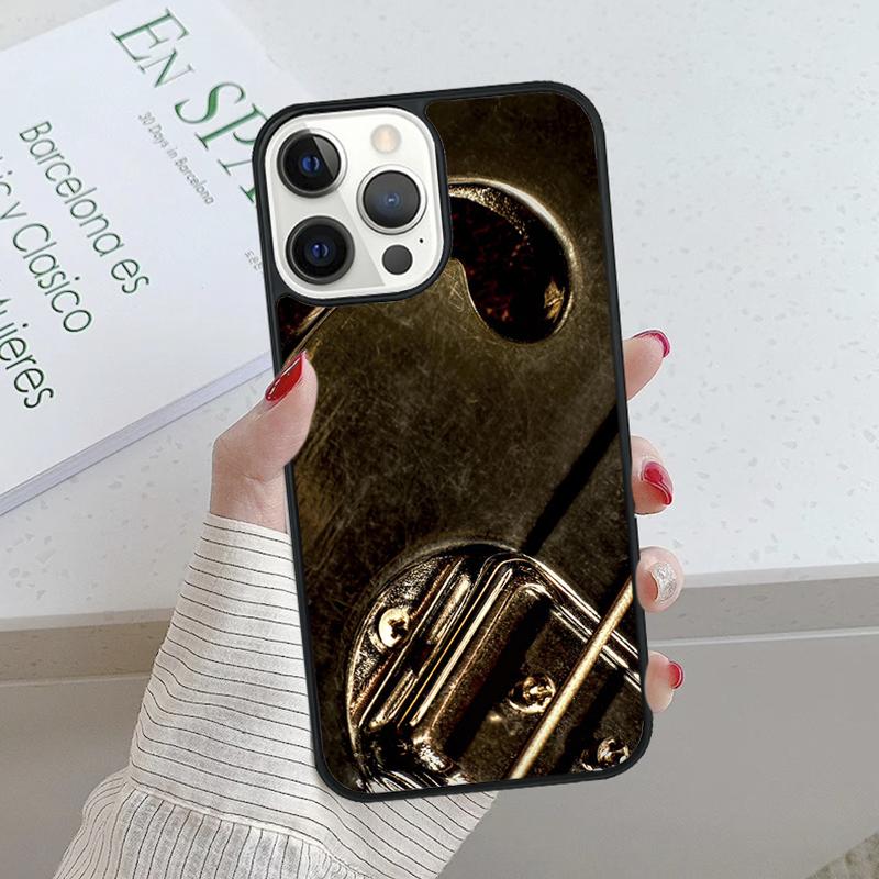Чехол для телефона с рисунком гитарных и басовых струн Rock For iPhone 17 Air 15 16 16e 14 13 Pro Max Coque 12 11 Pro Max For Apple PLUS fundas