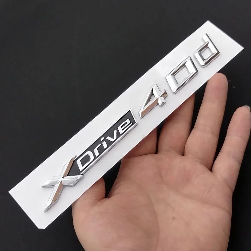 3D ABS XDrive 20d 23d 25d 30d 35d 40d 45d 50d 55d 20i 25i 30i GT X1 X3 X5 X6 Car Rear Trunk Emblem Sticker for BMW Accessories tu2