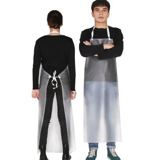 Waterproof Transparent PVC 31" Unisex Heavy Duty Apron 43" x Aprons Clear Plastic Oil Stain