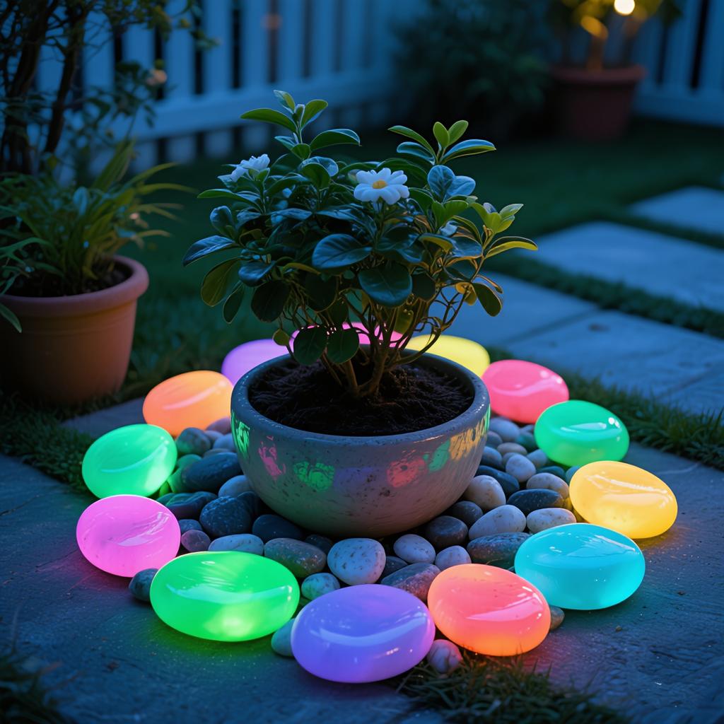 Solar Glow Stones Absorb Light Like Mystical Messengers by Day, Glow As Enchanted Sprites At Night. Premium Resin Decor for Ponds