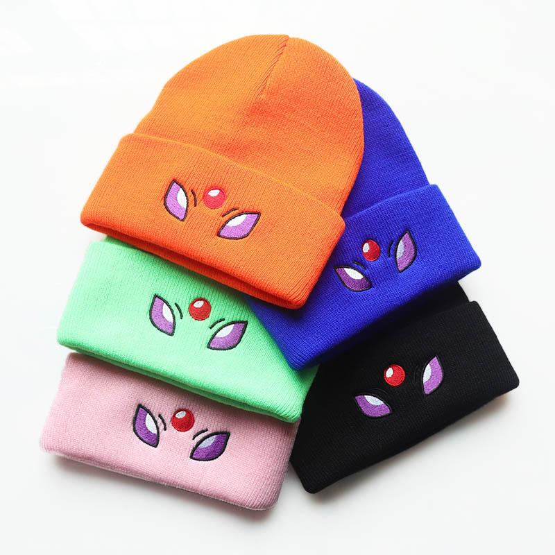 Popular European and American autumn and winter hats for men and women, cartoon funny woolen hats, outdoor warm knitted hats