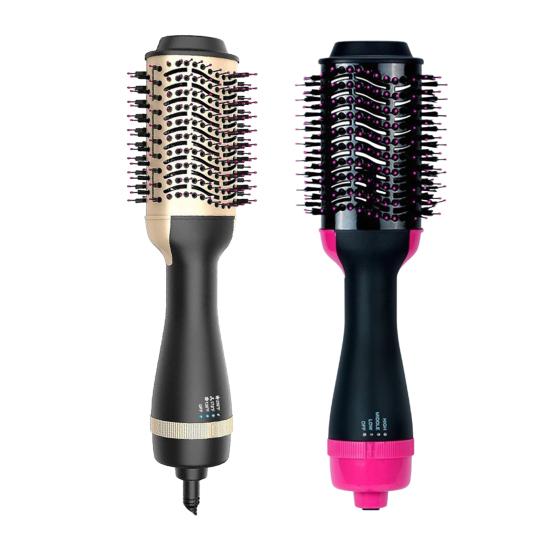 Многофункциональная фен-щетка Проводная термощетка Круглая нагреваемая щетка Электрическая щетка для выпрямления волос Завивка Щетка для сушки Инструменты