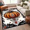 Exquisite Pumpkin Texture Pattern Carpet for Living Room Bedroom Sofa Home Decor Non-slip Floor Mat Large Size Halloween Gift