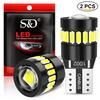 2Pcs W5W T10 Led Bulbs Canbus 3014+3030 18SMD 6000K 168 194 Led 5w5 Wedge Car Interior Map Dome Lights Parking Side Light Auto Signal Lamp
