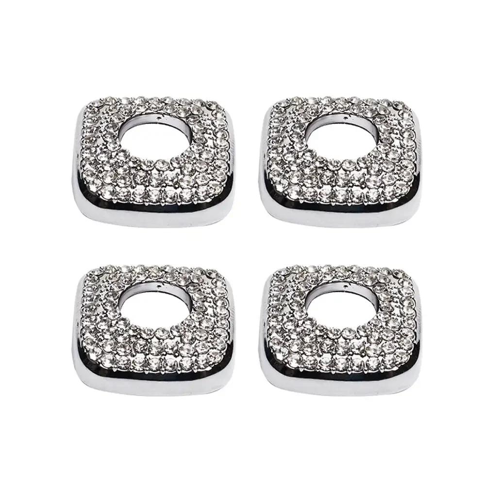 4 шт. для BMW 1 3 5 7 серии X1 X3-X6 подъемный болт сверкающий авто серебристый тяговый стержень блестящий декор крышка замка двери автомобиля хрустальные аксессуары