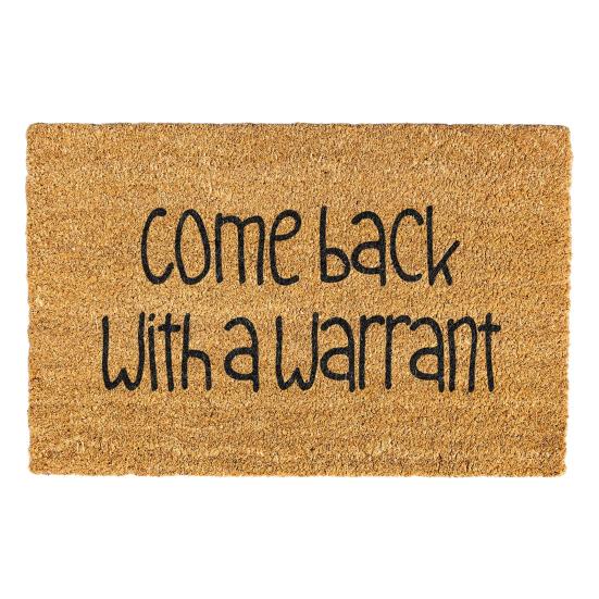 Забавная прихожая Коврик для двери Вернись с ордером Коврик для двери Рустикальный противоскользящий коврик для пола