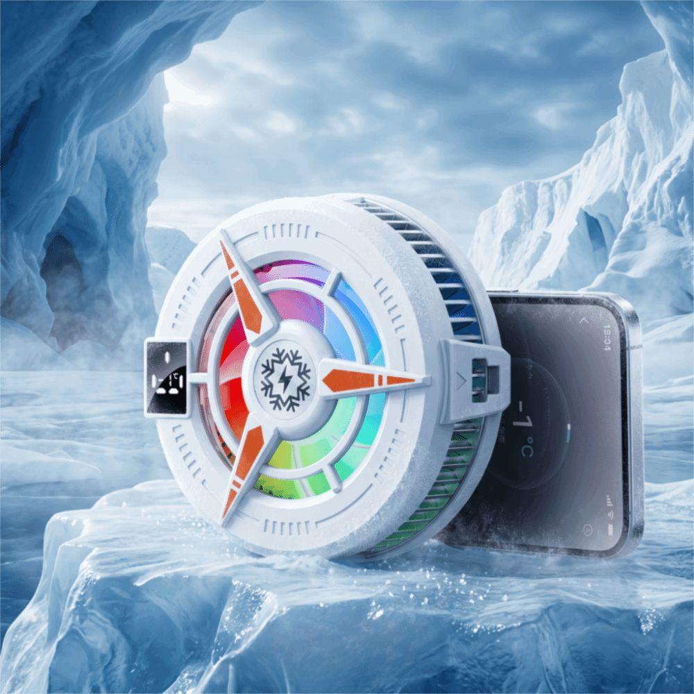 Digital Display Semiconductor Phone Cooler 5V 3A Mobile Phone Cooler Gaming