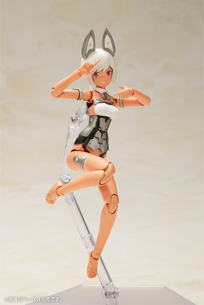 Kotobukiya Frame Arms Girl Leticia Silver 150mm Plastic Model Ver. (Approx. tall, Non-scale Kit)