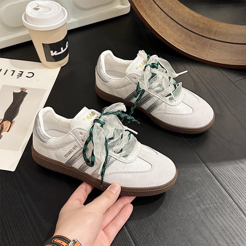 Женские туфли Dexun Retro на шнуровке из натуральной кожи – весна 2025 г., мягкие повседневные кроссовки с подошвой и поверхностью