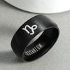 Le.Baiser Knight Templar Cross Rings Black Punk Crusaders Band Rings for Men Gothic Jewelry