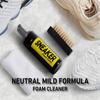 1set Shoe Cleaner Kit for Sneaker, Water-Free Foam Sneaker Cleaner with Shoe Brush and Shoe Cloth,Work On Most Shoes