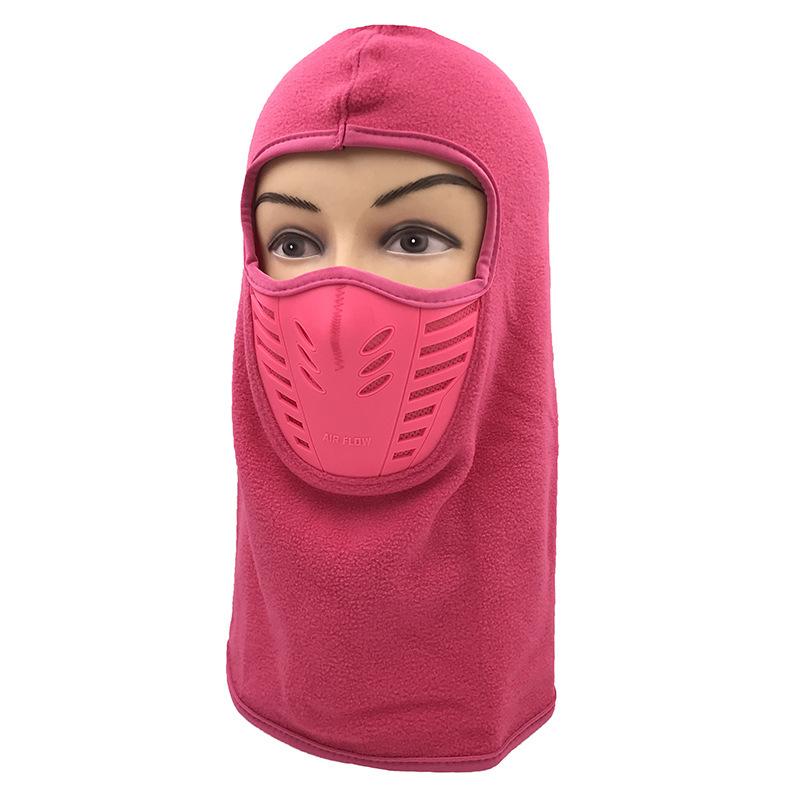 Winter Outdoor Riding Mask Hat Thickened Fleece Cap Scarf Face Protection Warm Windproof Hat Headgear Mask
