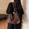 2025 New High-value Large-capacity Textured Bag Women's New Fashionable Versatile Messenger Tote Bag