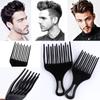 Curly Hair Anti-static Salon Styling Tool Hair Fork Brush Wide Tooth Comb Afro Hair Pick Comb