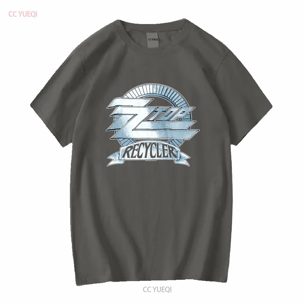 Zztop Recycler Tour T shirt 1990 Copyright Black vintage Washed Stylish homme Soft Slightly Casual streetwear fashion