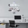12pcs 3.15×2.76×1.57in Hexagon Mirror Wall Sticker Acrylic Self-adhesive Mirror Tile  Office