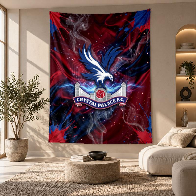 Decorative Tapestry,Crystal Palace Football Printed Wall Art, Lightweight Wall Hanging For Bedroom Background
