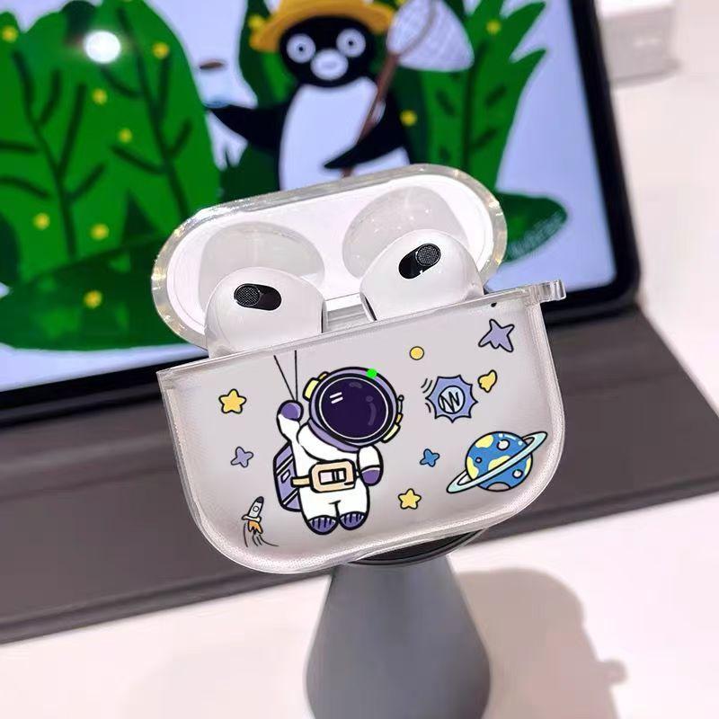 Cartoon astronaut for Apple AirPods 1 generation wireless bluetooth headset case pro1/1 generation/1/1 generation protection