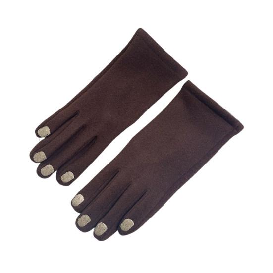 Women Warm Gloves Winter Touchscreen Gloves with Colored Nails Windproof Thermal Gloves for Running Errands Cycling Driving