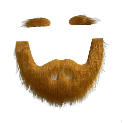 Набор накладных бороды и бровей, костюм с искусственными усами, волосы на лице для праздничного оперного театра
