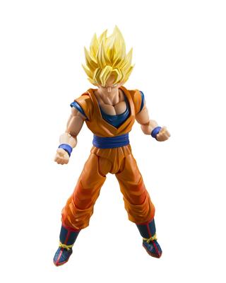 TAMASHII NATIONS Dragon Ball Z Супер Сайян Сон Гоку Начало Финала Приблизительно 145мм ПВХ АБС Раскрашенная Подвижная Фигурка S.H.Figuarts (В