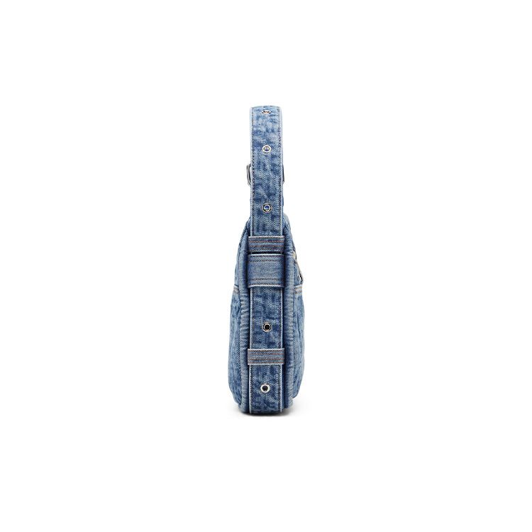 Diesel Letter Pattern Denim Shoulder Tote Bag Women bags Blue X08783P2088H8457