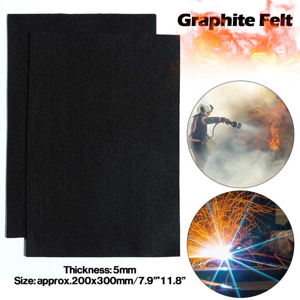 Высокотемпературное сварочное защитное одеяло из углеродного волокна. Защитный лист для горелки. Защитный лист из графитового войлока.