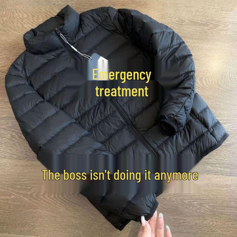 Сверхлегкая мужская пуховая куртка со стойкой: Легкий, Теплый, Прочный.