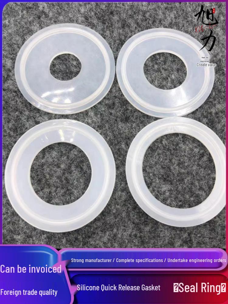 Silicone Quick-Release Sealing Ring & PTFE EPDM Fluoro Rubber Gasket Set