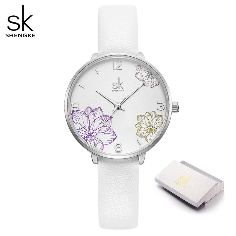 SHENGKE Женские кварцевые часы в оригинальном стиле, часы наручные женские от ведущего бренда, лучший подарок, часы для жены, друга, семьи