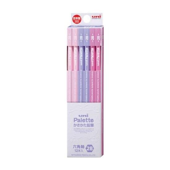 Карандаш Mitsubishi Pencil Kakikata Uni Palette 2B Лавандовый 1 дюжина K56192B