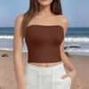 Crop Tops For Women Sexy Cami Tank Summer Tube Sleeveless Solid Camisole Shirt Vest