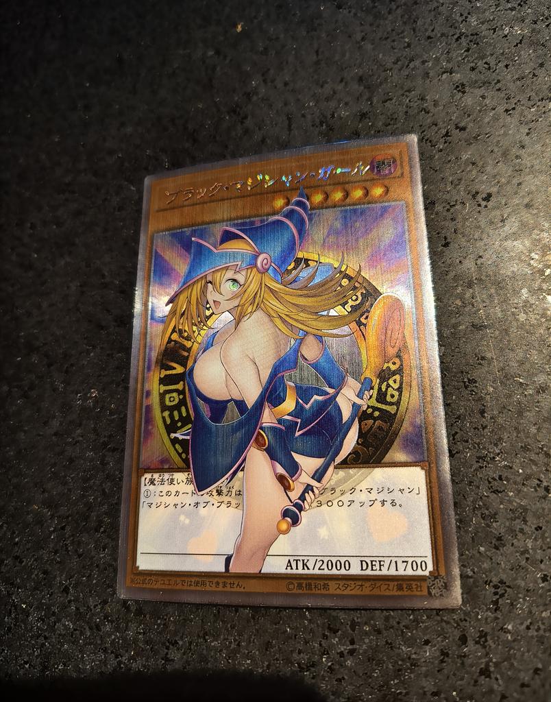 1pcs/set Yu-gi-oh! Black Magician Girl Self Control Collect Signature Trading Flash Card Anime Cartoon Hallowmas Gift Toy