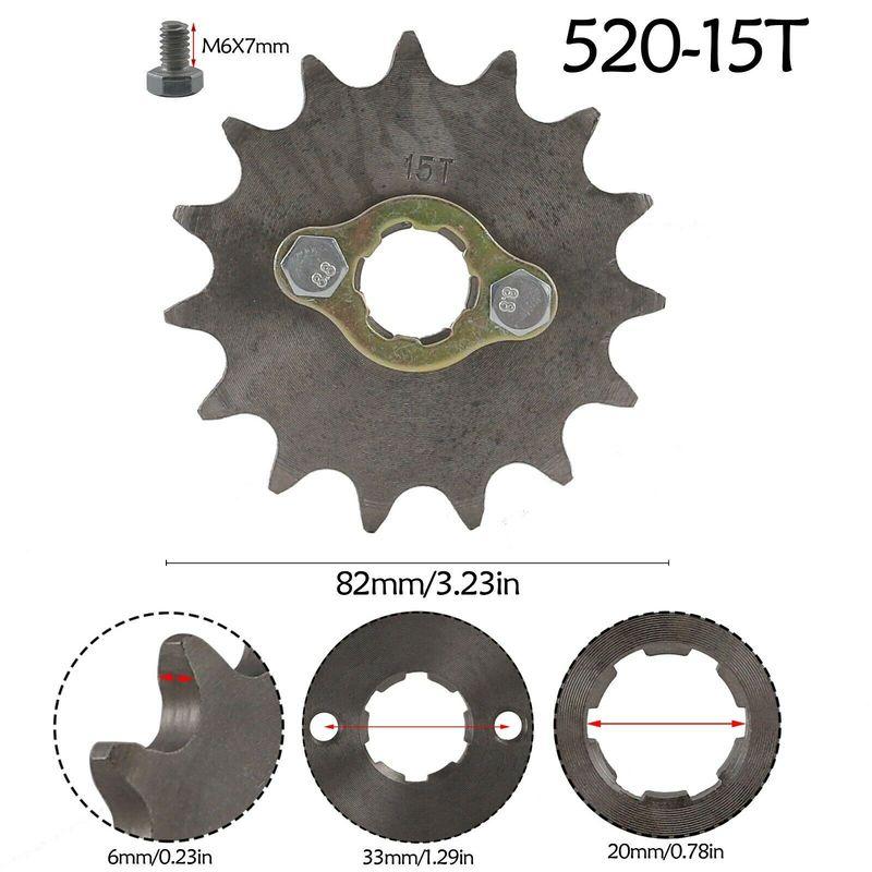 520 20mm 11T 13T 15T 16T Tooth Chain Front Engine Sprocket Cog For 25cc-250cc ATV Quad Dirt Pit bike Buggy motorcycle part