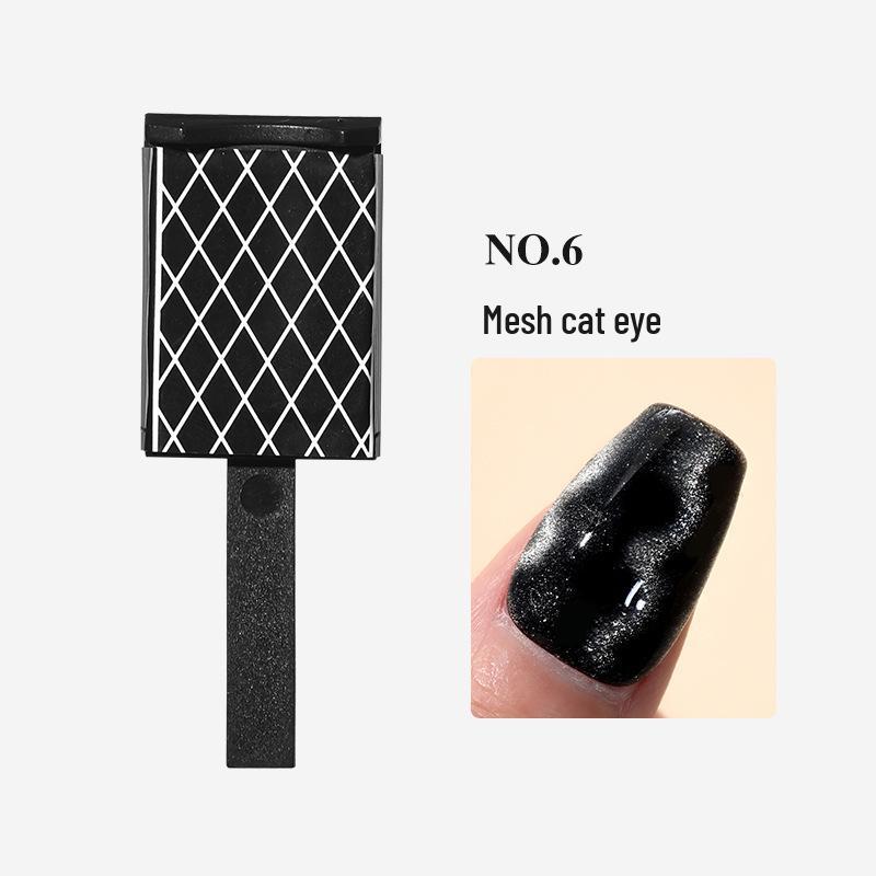 Магнитный инструмент для нейл-арта "Кошачий глаз" - Сильное сердце, волнистый узор