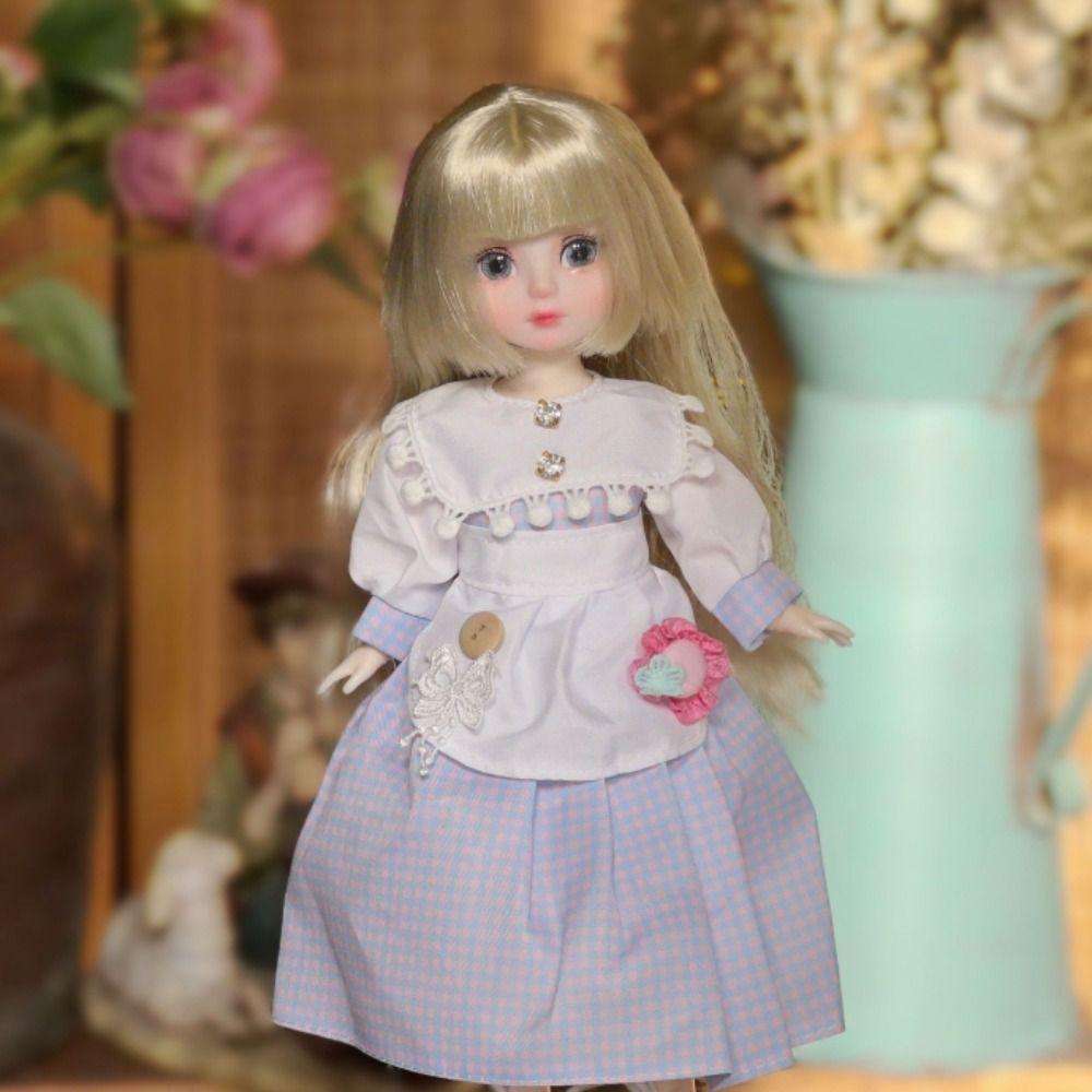 1/6 SD 30см Bjd Кукла с Одеждой Длинные Волосы Высокий Каблук Платье Принцессы Наряжать BJD Куклы Элегантные Привлекательные Глаза