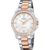 Festina Femmes Analogique-Numérique Quartz Montre avec Bracelet en Acier Inoxydable