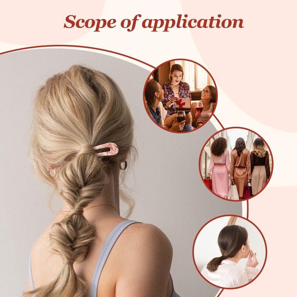 Geometric Design Hair Pins Acetate Hair Sticks Fashion Hair Bun  for Women Girls