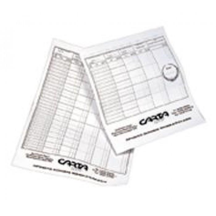 Carta Sport Bowls Score Cards