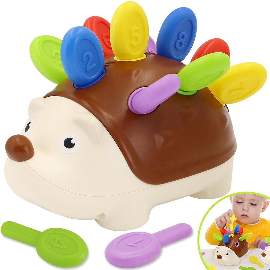 Fine Motor Skills Training Montessori Hedgehog Peg Board Game Puzzle Toy For Toddler's Hand-eye Coordination, Ages 1 To 3(random