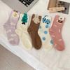 Animal Socks for Women, Spring, Autumn and Summer, Cute Three-dimensional Mid-calf Socks, Sweet and Artistic Style Long Cotton Socks