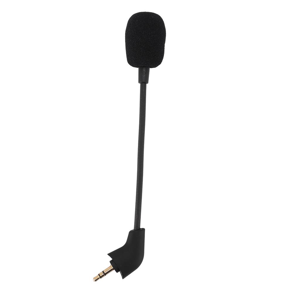 Flexible Microphone 3.5mm Plug Omni Directional Detachable Game Mic Replacement for HyperX Cloud Wired Headset