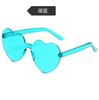 Солнцезащитные очки Peach Heart Love Glasses Trend без оправы, цельные, с морской пленкой, ослепительные цветные солнцезащитные очки
